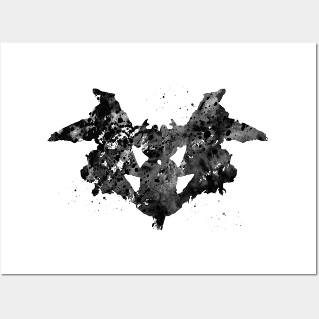 Rorschach inkblot test Wall Art by erzebeth